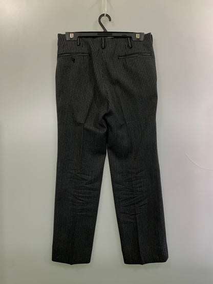 【中古品】【メンズ】 UNKNOWN 60-70年代 STRIPE SLACKS ストライプ スラックス ボトムス 157-261027-jt-34-min サイズ：サイズ不明 下記参照 カラー：グレー/ブラック 万代Net店