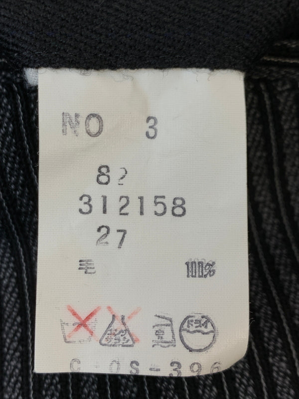 【中古品】【メンズ】 UNKNOWN 60-70年代 STRIPE SLACKS ストライプ スラックス ボトムス 157-261027-jt-34-min サイズ：サイズ不明 下記参照 カラー：グレー/ブラック 万代Net店