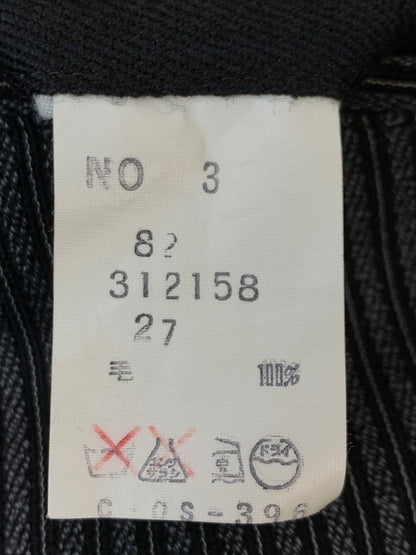 【中古品】【メンズ】 UNKNOWN 60-70年代 STRIPE SLACKS ストライプ スラックス ボトムス 157-261027-jt-34-min サイズ：サイズ不明 下記参照 カラー：グレー/ブラック 万代Net店