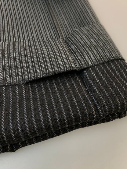 【中古品】【メンズ】 UNKNOWN 60-70年代 STRIPE SLACKS ストライプ スラックス ボトムス 157-261027-jt-34-min サイズ：サイズ不明 下記参照 カラー：グレー/ブラック 万代Net店