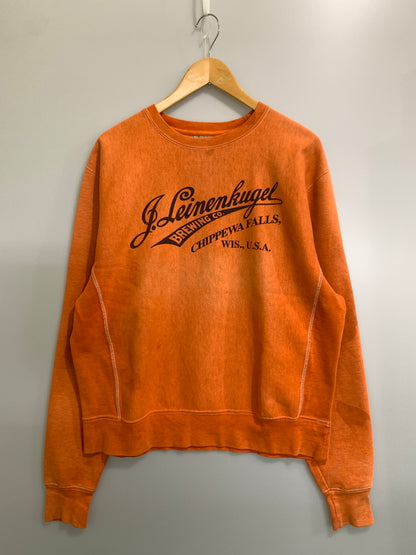 【現状渡し品】【メンズ】 USED ユーズド J.AMERICA KEINENKUGEL PRINT SWEATSHIRT プリント スウェット 長袖 ロゴプリント トップス トレーナー 146-261008-em-29-min サイズ：M カラー：オレンジ 万代Net店