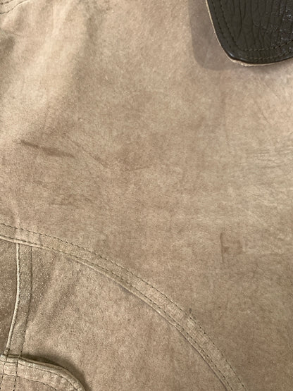 【現状渡し品】【メンズ】 JOHN ASHFORD ジョン・アシュフォード SUEDE LEATHER JACKET スエード レザー ジャケット メンズ アウター 革 ブルゾン フルジップ 146-261008-em-23-min サイズ：S カラー：ライトブラウン 万代Net店