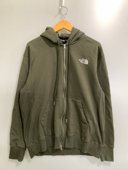【中古品】【メンズ】 THE NORTH FACE ザ・ノースフェイス FULL-ZIP HOODIE NT12335 フルジップ フーディー メンズ スウェット パーカー 144-261008-em-35-min サイズ：XL カラー：オリーブグリーン 万代Net店