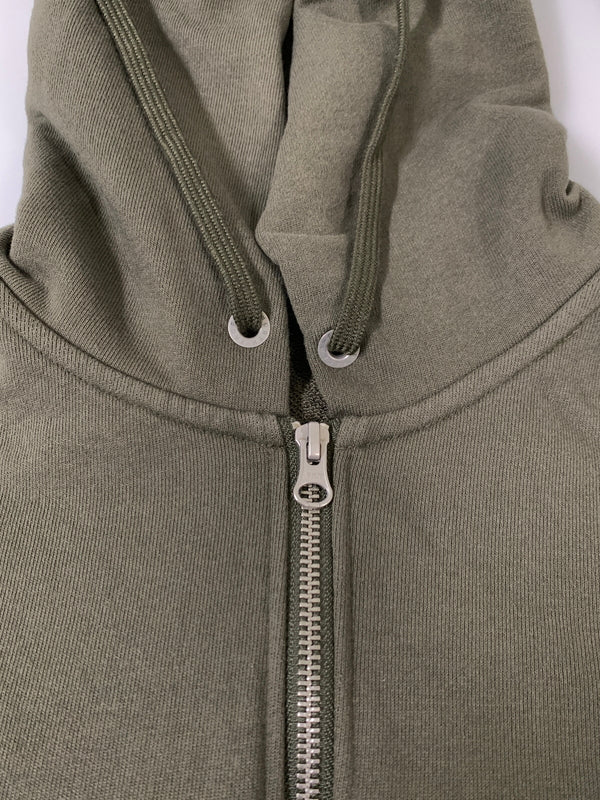 【中古品】【メンズ】 THE NORTH FACE ザ・ノースフェイス FULL-ZIP HOODIE NT12335 フルジップ フーディー メンズ スウェット パーカー 144-261008-em-35-min サイズ：XL カラー：オリーブグリーン 万代Net店