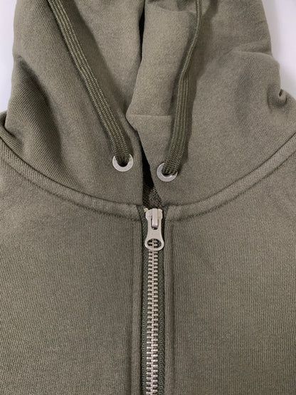 【中古品】【メンズ】 THE NORTH FACE ザ・ノースフェイス FULL-ZIP HOODIE NT12335 フルジップ フーディー メンズ スウェット パーカー 144-261008-em-35-min サイズ：XL カラー：オリーブグリーン 万代Net店