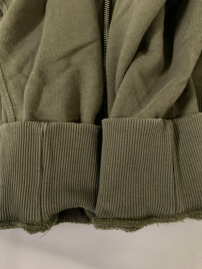 【中古品】【メンズ】 THE NORTH FACE ザ・ノースフェイス FULL-ZIP HOODIE NT12335 フルジップ フーディー メンズ スウェット パーカー 144-261008-em-35-min サイズ：XL カラー：オリーブグリーン 万代Net店