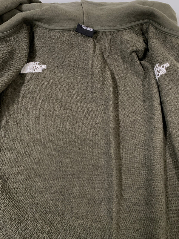 【中古品】【メンズ】 THE NORTH FACE ザ・ノースフェイス FULL-ZIP HOODIE NT12335 フルジップ フーディー メンズ スウェット パーカー 144-261008-em-35-min サイズ：XL カラー：オリーブグリーン 万代Net店
