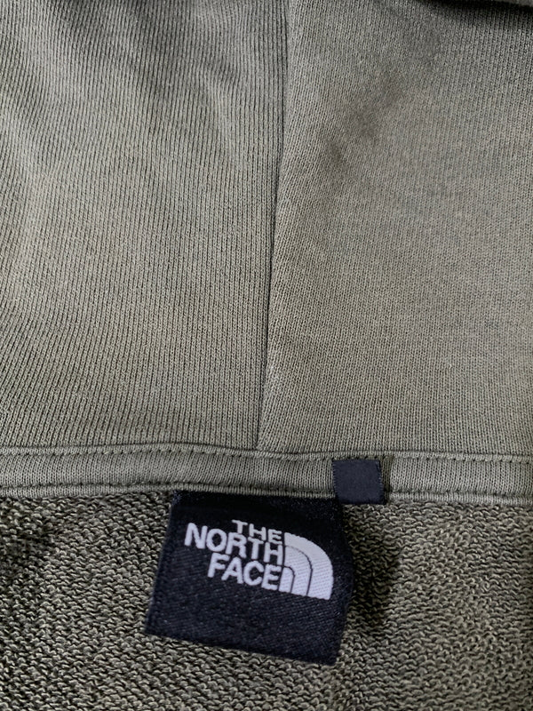 【中古品】【メンズ】 THE NORTH FACE ザ・ノースフェイス FULL-ZIP HOODIE NT12335 フルジップ フーディー メンズ スウェット パーカー 144-261008-em-35-min サイズ：XL カラー：オリーブグリーン 万代Net店