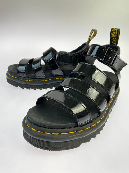 【中古品】【レディース】 DR.MARTENS ドクターマーチン SANDAL パテントレザーサンダル 靴 166-261013-yn-07-min サイズ：UK5 カラー：ブラック 万代Net店