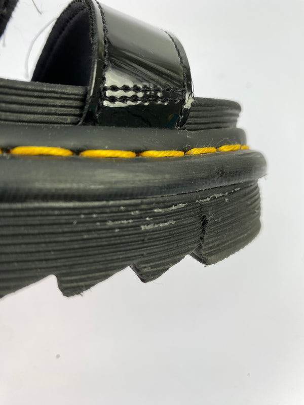 【中古品】【レディース】 DR.MARTENS ドクターマーチン SANDAL パテントレザーサンダル 靴 166-261013-yn-07-min サイズ：UK5 カラー：ブラック 万代Net店