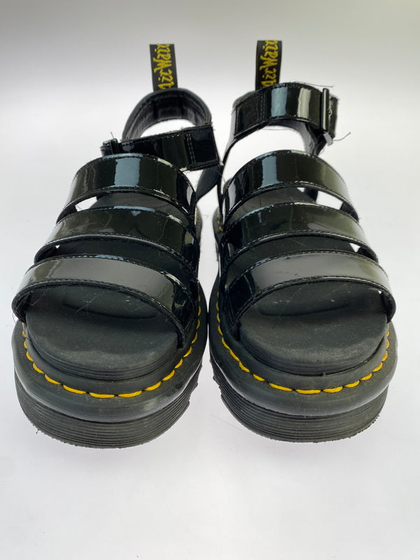 【中古品】【レディース】 DR.MARTENS ドクターマーチン SANDAL パテントレザーサンダル 靴 166-261013-yn-07-min サイズ：UK5 カラー：ブラック 万代Net店