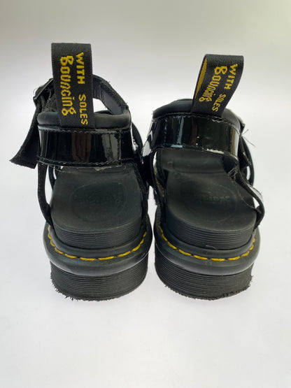 【中古品】【レディース】 DR.MARTENS ドクターマーチン SANDAL パテントレザーサンダル 靴 166-261013-yn-07-min サイズ：UK5 カラー：ブラック 万代Net店