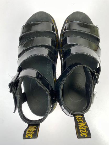 【中古品】【レディース】 DR.MARTENS ドクターマーチン SANDAL パテントレザーサンダル 靴 166-261013-yn-07-min サイズ：UK5 カラー：ブラック 万代Net店