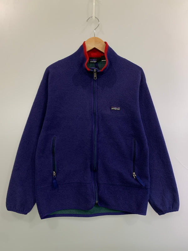 【現状渡し品】【メンズ】 PATAGONIA パタゴニア 90S 雪無し USA製 LIGHT-X CARDIGAN ライトXカーディガン フリースジャケット トップス 146-261010-ta-12-min サイズ：M カラー：パープル 万代Net店