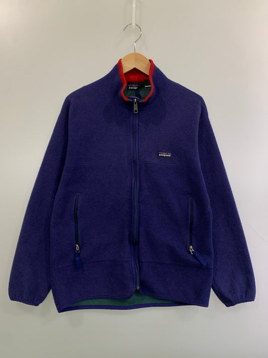 【現状渡し品】【メンズ】 PATAGONIA パタゴニア 90S 雪無し USA製 LIGHT-X CARDIGAN ライトXカーディガン フリースジャケット トップス 146-261010-ta-12-min サイズ：M カラー：パープル 万代Net店
