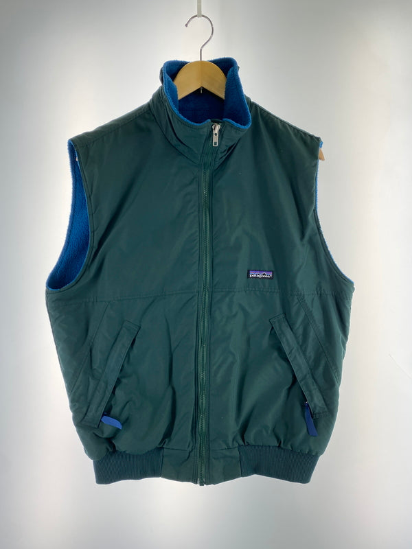 【中古品】【メンズ】 PATAGONIA パタゴニア 90S USA製 SHELLED SYNCHILLA VEST 1990年代 シェルド シンチラ ベスト メンズ アウター ベスト 146-261014-KS-24-min サイズ：M カラー：グリーン 万代Net店