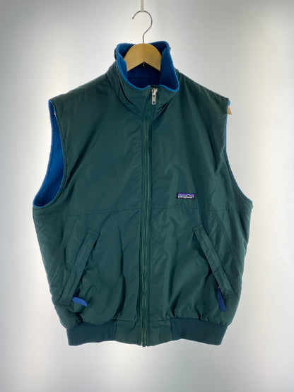 【中古品】【メンズ】 PATAGONIA パタゴニア 90S USA製 SHELLED SYNCHILLA VEST 1990年代 シェルド シンチラ ベスト メンズ アウター ベスト 146-261014-KS-24-min サイズ：M カラー：グリーン 万代Net店