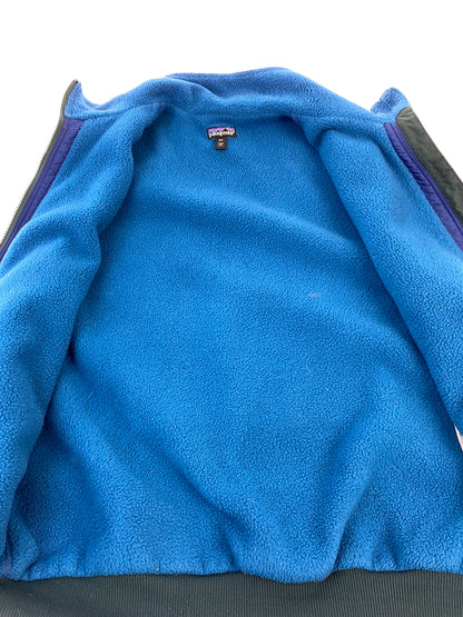 【中古品】【メンズ】 PATAGONIA パタゴニア 90S USA製 SHELLED SYNCHILLA VEST 1990年代 シェルド シンチラ ベスト メンズ アウター ベスト 146-261014-KS-24-min サイズ：M カラー：グリーン 万代Net店