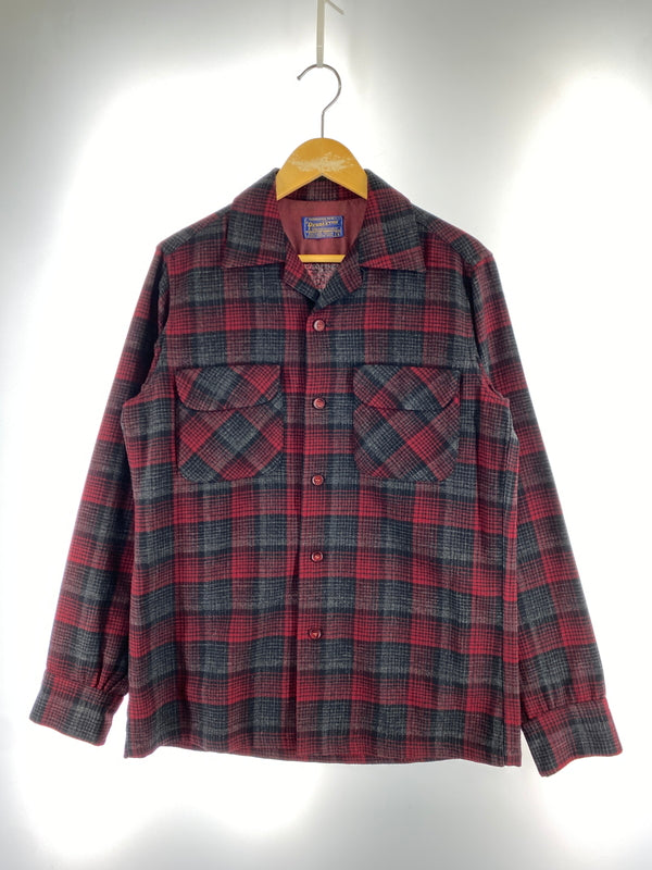 【中古品】【メンズ】 PENDLETON ペンドルトン 50S BOARD SHIRT 1950年代製 ボードシャツ メンズ トップス 長袖シャツ 146-261014-KS-25-min サイズ：S カラー：レッド/ブラック/グレー 万代Net店