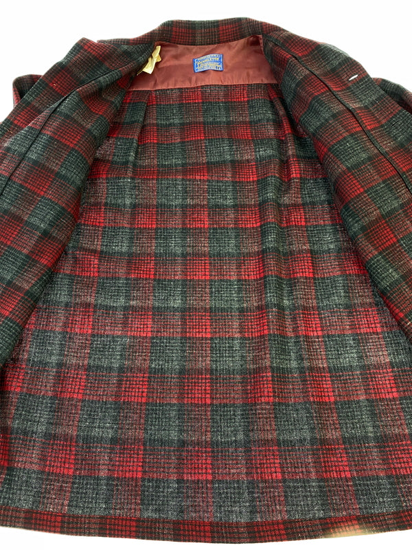 【中古品】【メンズ】 PENDLETON ペンドルトン 50S BOARD SHIRT 1950年代製 ボードシャツ メンズ トップス 長袖シャツ 146-261014-KS-25-min サイズ：S カラー：レッド/ブラック/グレー 万代Net店