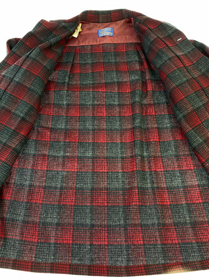【中古品】【メンズ】 PENDLETON ペンドルトン 50S BOARD SHIRT 1950年代製 ボードシャツ メンズ トップス 長袖シャツ 146-261014-KS-25-min サイズ：S カラー：レッド/ブラック/グレー 万代Net店