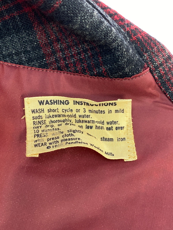 【中古品】【メンズ】 PENDLETON ペンドルトン 50S BOARD SHIRT 1950年代製 ボードシャツ メンズ トップス 長袖シャツ 146-261014-KS-25-min サイズ：S カラー：レッド/ブラック/グレー 万代Net店