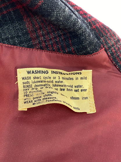 【中古品】【メンズ】 PENDLETON ペンドルトン 50S BOARD SHIRT 1950年代製 ボードシャツ メンズ トップス 長袖シャツ 146-261014-KS-25-min サイズ：S カラー：レッド/ブラック/グレー 万代Net店