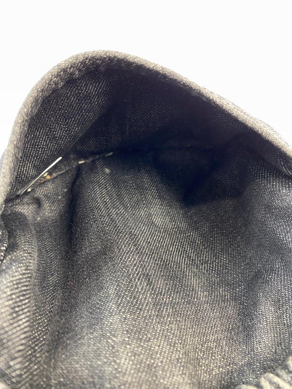 【中古品】【メンズ】 DIESEL ディーゼル DARK WASH DENIM HAND BAG ダーク ウォッシュ デニム ハンド バッグ カバン 188-261011-hu-31-min カラー：ブラック/ホワイト 万代Net店