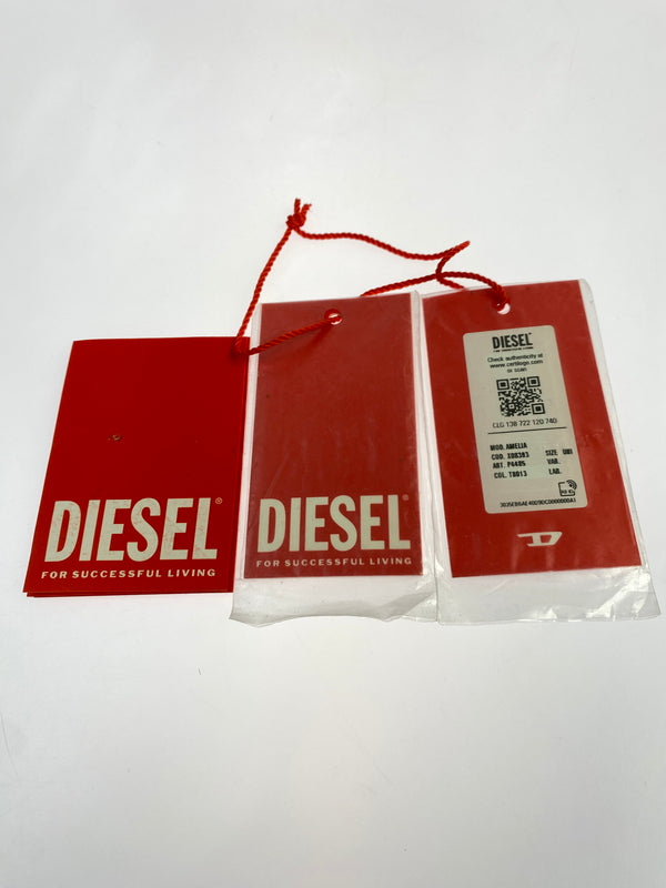 【中古品】【メンズ】 DIESEL ディーゼル DARK WASH DENIM HAND BAG ダーク ウォッシュ デニム ハンド バッグ カバン 188-261011-hu-31-min カラー：ブラック/ホワイト 万代Net店
