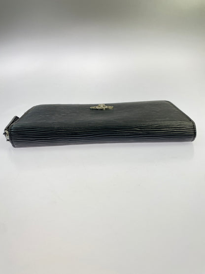 【現状渡し品】【レディース】 VIVIENNE WESTWOOD ヴィヴィアン ウエストウッド ROUND ZIP WALLET ラウンド ジップ ウォレット 長財布 小物 201-261011-hu-26-min カラー：ブラック 万代Net店