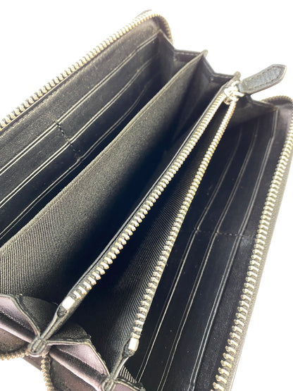 【現状渡し品】【レディース】 VIVIENNE WESTWOOD ヴィヴィアン ウエストウッド ROUND ZIP WALLET ラウンド ジップ ウォレット 長財布 小物 201-261011-hu-26-min カラー：ブラック 万代Net店
