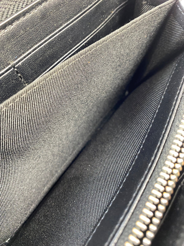 【現状渡し品】【レディース】 VIVIENNE WESTWOOD ヴィヴィアン ウエストウッド ROUND ZIP WALLET ラウンド ジップ ウォレット 長財布 小物 201-261011-hu-26-min カラー：ブラック 万代Net店