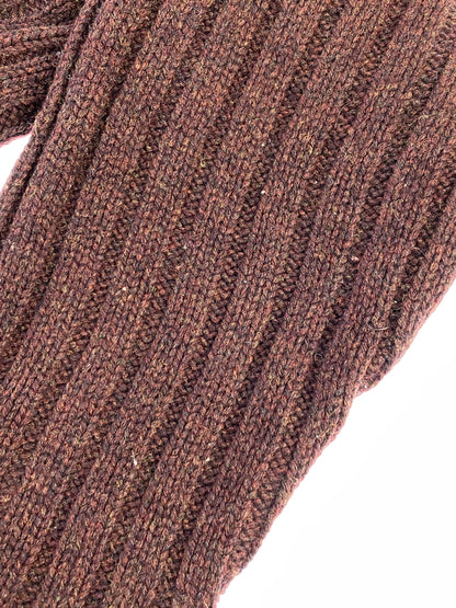 【中古品】【メンズ】 J CREW ジェイクルー 90S 巨人タグ RIBBED SWEATER 1990年代 リブド スウェーター メンズ トップス セーター 146-261014-KS-21-min サイズ：L カラー：ブラウン系 万代Net店