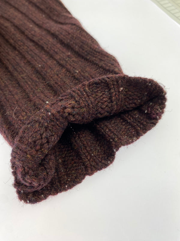 【中古品】【メンズ】 J CREW ジェイクルー 90S 巨人タグ RIBBED SWEATER 1990年代 リブド スウェーター メンズ トップス セーター 146-261014-KS-21-min サイズ：L カラー：ブラウン系 万代Net店