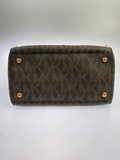 【現状渡し品】【レディース】 MICHAEL KORS マイケルコース HANDBAG 35H6GFSS1B ハンドバッグ レディース カバン 鞄 シグネチャー コンパクト 188-261025-em-14-min カラー：ブラウン 万代Net店
