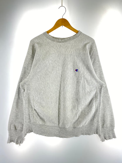 【現状渡し品】【メンズ】 CHAMPION チャンピオン 80S REVERSE WEAVE WARM UP SWEATSHIRT 1980年代 リバースウィーブ ウォームアップ スウェットシャツ メンズ トップス 146-261014-KS-20-min サイズ：XL カラー：グレー系 万代Net店