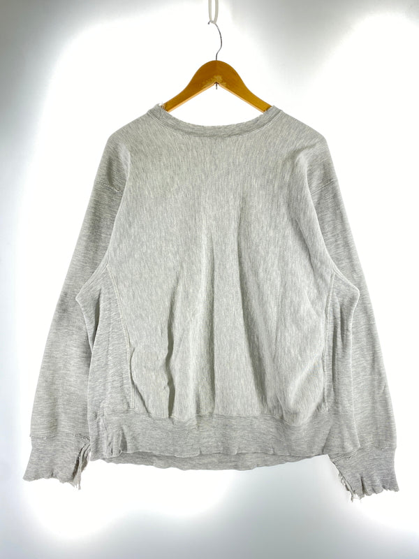【現状渡し品】【メンズ】 CHAMPION チャンピオン 80S REVERSE WEAVE WARM UP SWEATSHIRT 1980年代 リバースウィーブ ウォームアップ スウェットシャツ メンズ トップス 146-261014-KS-20-min サイズ：XL カラー：グレー系 万代Net店