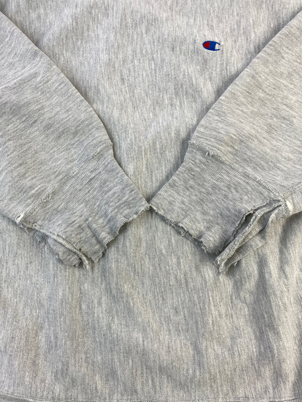 【現状渡し品】【メンズ】 CHAMPION チャンピオン 80S REVERSE WEAVE WARM UP SWEATSHIRT 1980年代 リバースウィーブ ウォームアップ スウェットシャツ メンズ トップス 146-261014-KS-20-min サイズ：XL カラー：グレー系 万代Net店