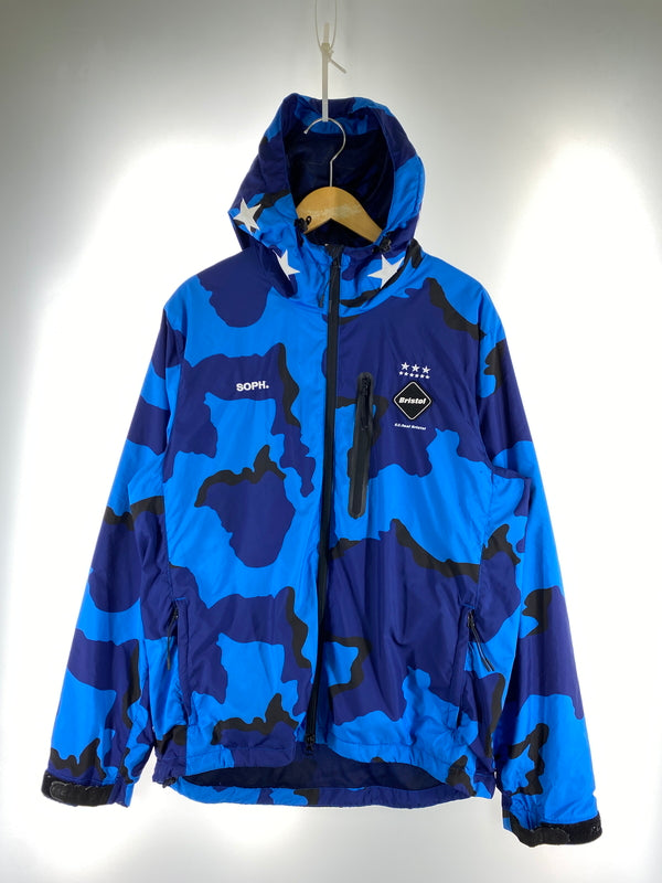 【中古品】【メンズ】 F.C.R.B. エフシーアールビー 16AW CAMOUFLAGE PRACTICE JACKET FCRB-167013 2016年秋冬 カモフラージュ プラクティスジャケット メンズ アウター 142-261014-KS-14-min サイズ：L カラー：ブルー/ネイビー 万代Net店