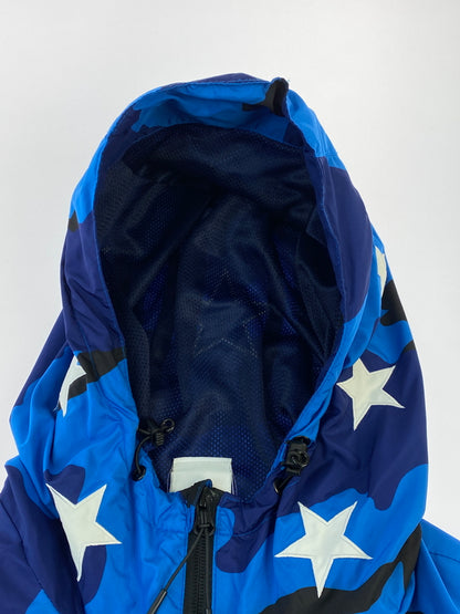 【中古品】【メンズ】 F.C.R.B. エフシーアールビー 16AW CAMOUFLAGE PRACTICE JACKET FCRB-167013 2016年秋冬 カモフラージュ プラクティスジャケット メンズ アウター 142-261014-KS-14-min サイズ：L カラー：ブルー/ネイビー 万代Net店
