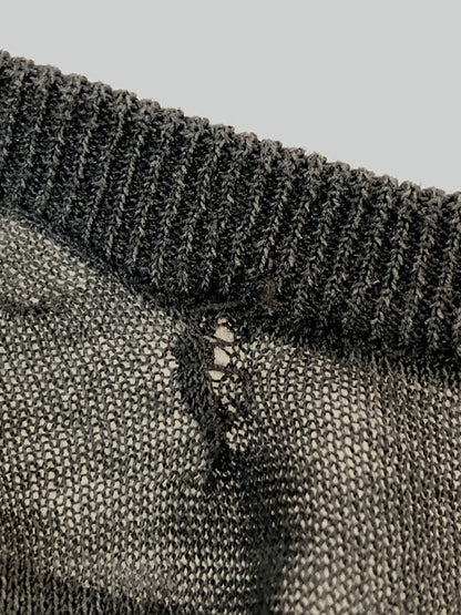 【中古品】【メンズ】 HERILL ヘリル RAMIE HIGH GAUGE CREWNECK 21-080-HL-8102-1 ラミー ハイゲージ クルーネック メンズ トップス 140-261017-KS-04-min サイズ：3 カラー：ブラック 万代Net店