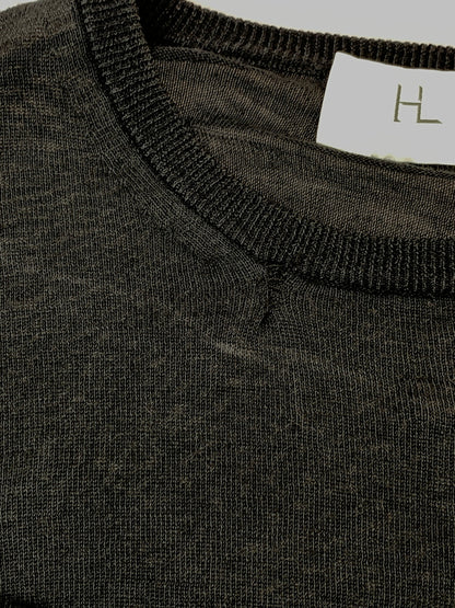 【中古品】【メンズ】 HERILL ヘリル RAMIE HIGH GAUGE CREWNECK 21-080-HL-8102-1 ラミー ハイゲージ クルーネック メンズ トップス 140-261017-KS-04-min サイズ：3 カラー：ブラック 万代Net店