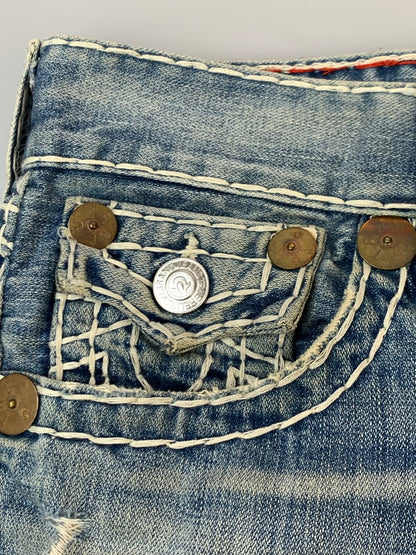 【ジャンク品】【メンズ】 TRUE RELIGION トゥルーレリジョン JOEY SUPER T DENIM PANTS 24-803NBT2 ョイ スーパーティー デニムパンツ メンズ ボトムス ジーンズ ジーパン 156-261020-em-65-min サイズ：31 カラー：インディゴ 万代Net店