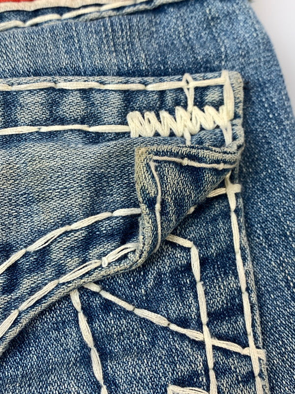 【ジャンク品】【メンズ】 TRUE RELIGION トゥルーレリジョン JOEY SUPER T DENIM PANTS 24-803NBT2 ョイ スーパーティー デニムパンツ メンズ ボトムス ジーンズ ジーパン 156-261020-em-65-min サイズ：31 カラー：インディゴ 万代Net店