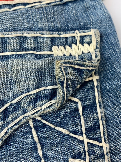 【ジャンク品】【メンズ】 TRUE RELIGION トゥルーレリジョン JOEY SUPER T DENIM PANTS 24-803NBT2 ョイ スーパーティー デニムパンツ メンズ ボトムス ジーンズ ジーパン 156-261020-em-65-min サイズ：31 カラー：インディゴ 万代Net店