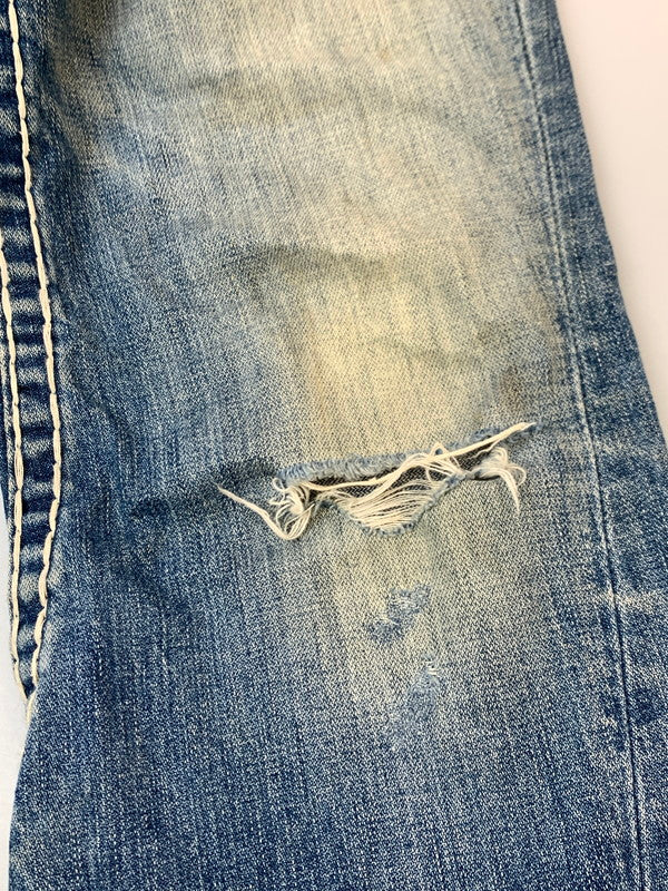 【ジャンク品】【メンズ】 TRUE RELIGION トゥルーレリジョン JOEY SUPER T DENIM PANTS 24-803NBT2 ョイ スーパーティー デニムパンツ メンズ ボトムス ジーンズ ジーパン 156-261020-em-65-min サイズ：31 カラー：インディゴ 万代Net店