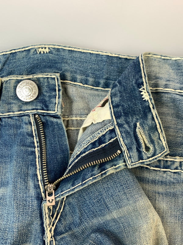 【ジャンク品】【メンズ】 TRUE RELIGION トゥルーレリジョン JOEY SUPER T DENIM PANTS 24-803NBT2 ョイ スーパーティー デニムパンツ メンズ ボトムス ジーンズ ジーパン 156-261020-em-65-min サイズ：31 カラー：インディゴ 万代Net店