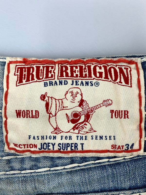 【ジャンク品】【メンズ】 TRUE RELIGION トゥルーレリジョン JOEY SUPER T DENIM PANTS 24-803NBT2 ョイ スーパーティー デニムパンツ メンズ ボトムス ジーンズ ジーパン 156-261020-em-65-min サイズ：31 カラー：インディゴ 万代Net店