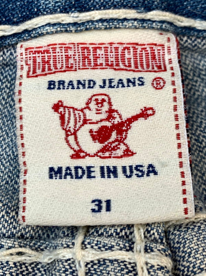 【ジャンク品】【メンズ】 TRUE RELIGION トゥルーレリジョン JOEY SUPER T DENIM PANTS 24-803NBT2 ョイ スーパーティー デニムパンツ メンズ ボトムス ジーンズ ジーパン 156-261020-em-65-min サイズ：31 カラー：インディゴ 万代Net店