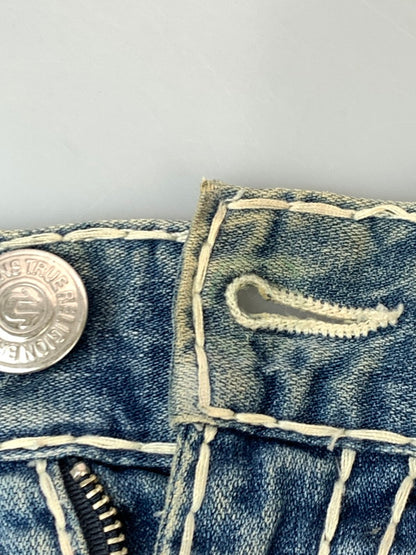 【ジャンク品】【メンズ】 TRUE RELIGION トゥルーレリジョン JOEY SUPER T DENIM PANTS 24-803NBT2 ョイ スーパーティー デニムパンツ メンズ ボトムス ジーンズ ジーパン 156-261020-em-65-min サイズ：31 カラー：インディゴ 万代Net店